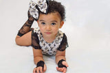 Black Lace Knee High Socks Baby Toddler Girl