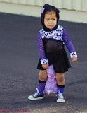 Purple Mesh Knee High Socks Baby Toddler Girl