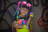 Gloves~ Rainbow Vans Checkerboard fingerless gloves for Kids and Adults