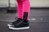 Hot Pink DBP Skinny Pants Leggings with Lace Up sides