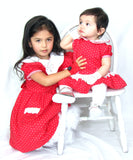 Red lace fingerless gloves for girls toddlers Valentines Day Christmas Weddings