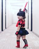 Harley Red Black Knee High Socks Baby Toddler Girl