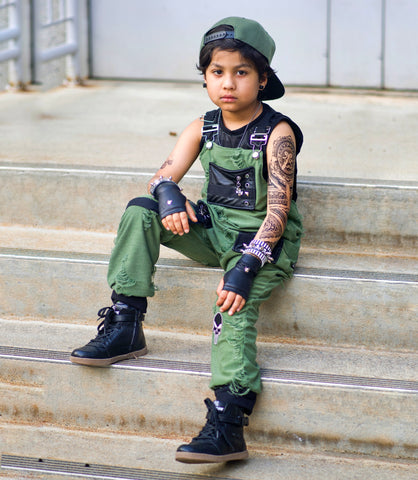Grunge Custom Overalls  Unisex Kids All One of a Kind