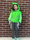 Pinstriped Monochrome Kids Pants Jack Oogie Halloween Punk Style Boys and Girls Custsom styles