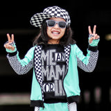 Pastel Jackets for boys and girls, checkerboard pastels unisex vegan fashion