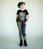 Steampunk Engineer Pants for kids unisex style skinny jeans