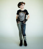 Steampunk Collab Engineer Pants for kids unisex style skinny jeans