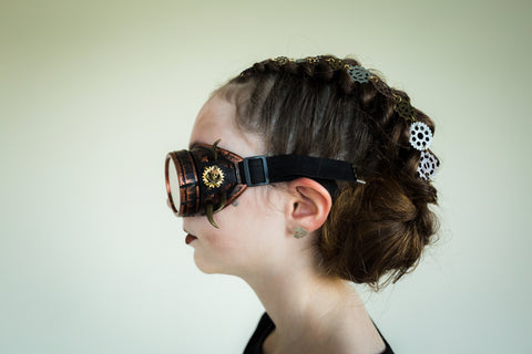 Steampunk Handmade Owl Goggles cosplay Halloween eyewear – Steampunk -Wolf-Kidz