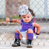 Purple Bling Knee High Socks Baby Toddler Girl