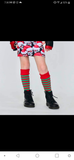 Elf Knee Socks Kids Red Green Grinch Christmas Holiday