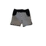 Kids Checkerboard Shortie Shorts with Pockets
