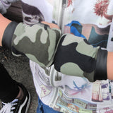 Camo Fingerless Gloves Camoflage Gear kids Adults