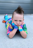 Tie Dye Rainbow Fingerless Gloves